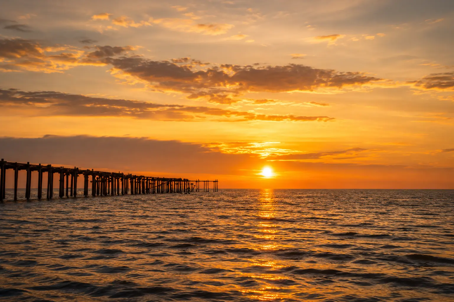 Sunset at Alappuzha Beach